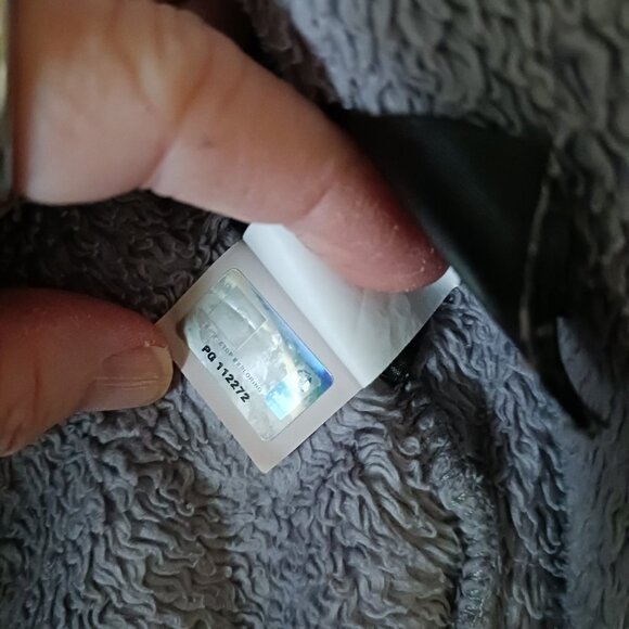 The North Face Jacket Coat Sz 5 Fleece Hood Gray Pink Denali Zip Toddler Girls - Picture 7 of 9